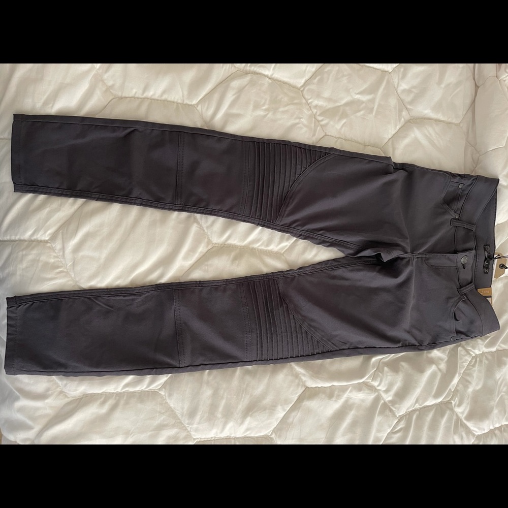 Prana Black Skinny Moto-Style Women's Pants